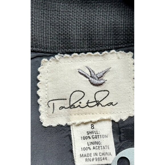 Tabitha Anthropologie Black Cotton Pleated Mini Skirt Career Style Sz 8 - Picture 5 of 8